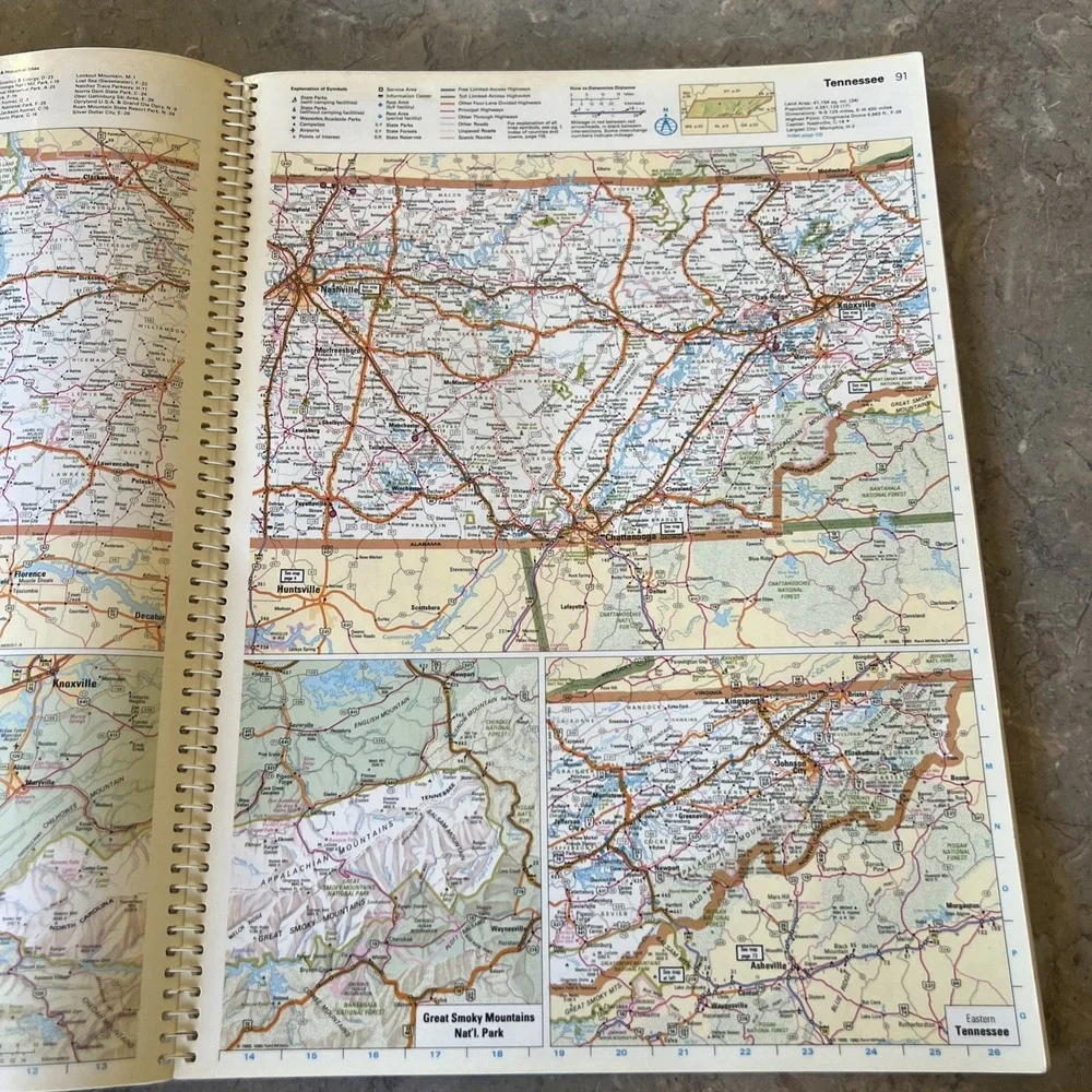 Rand McNally 1988 Deluxe Motor Carriers' Road Atlas United States Canada Mexico